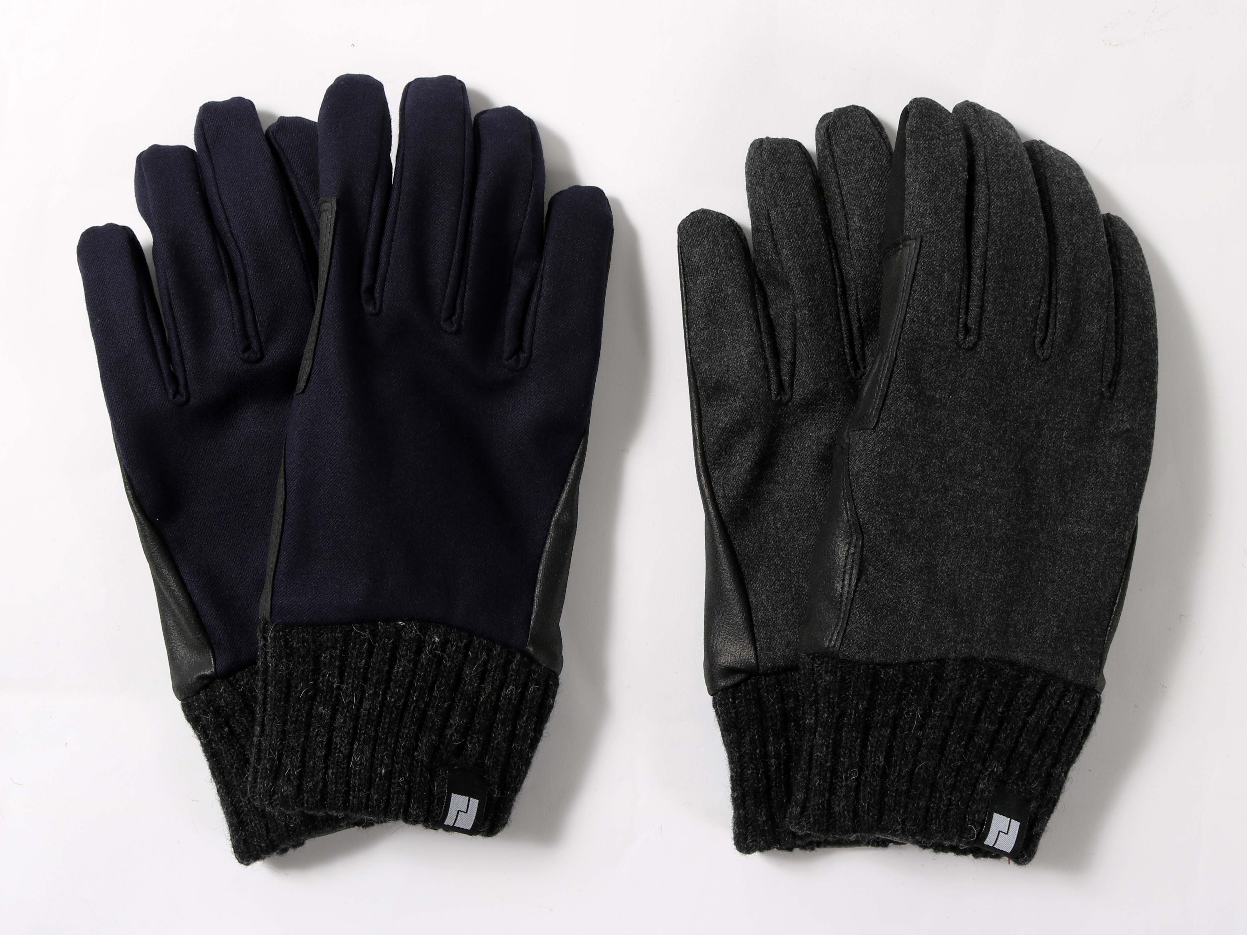 メリノウール使用　メンズグローブ(タッチパネル対応)