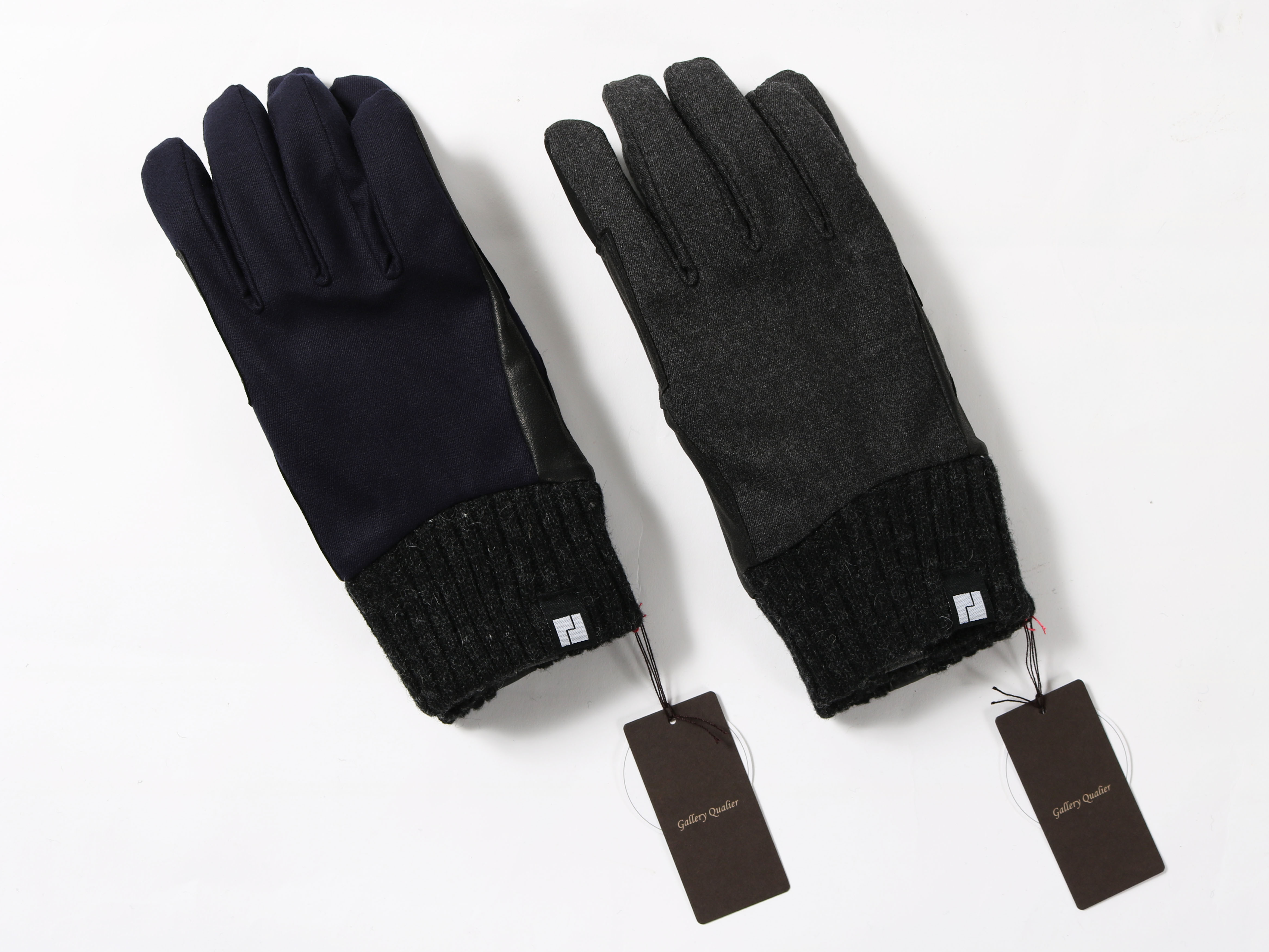 メリノウール使用　メンズグローブ(タッチパネル対応)