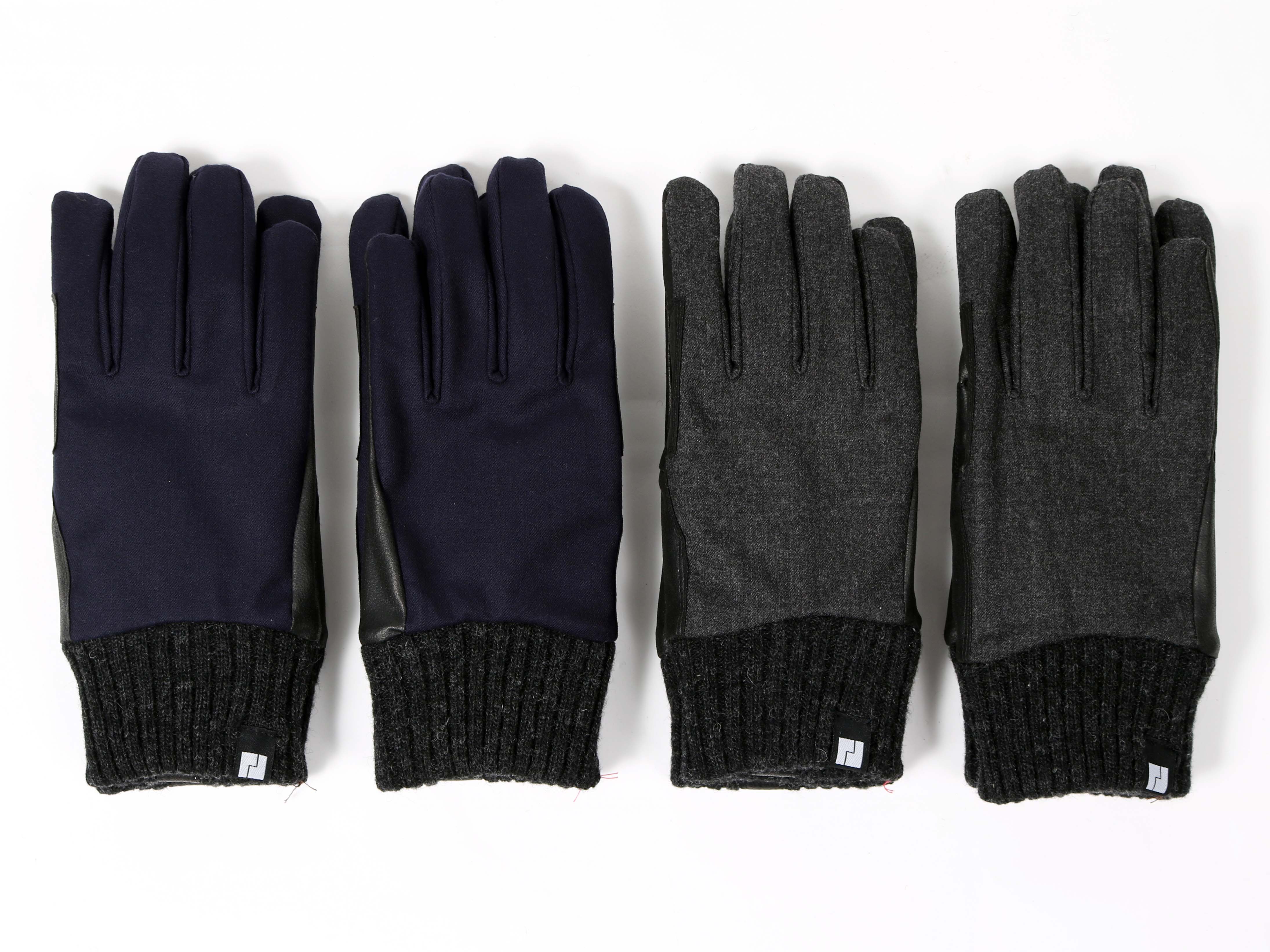メリノウール使用　メンズグローブ(タッチパネル対応)