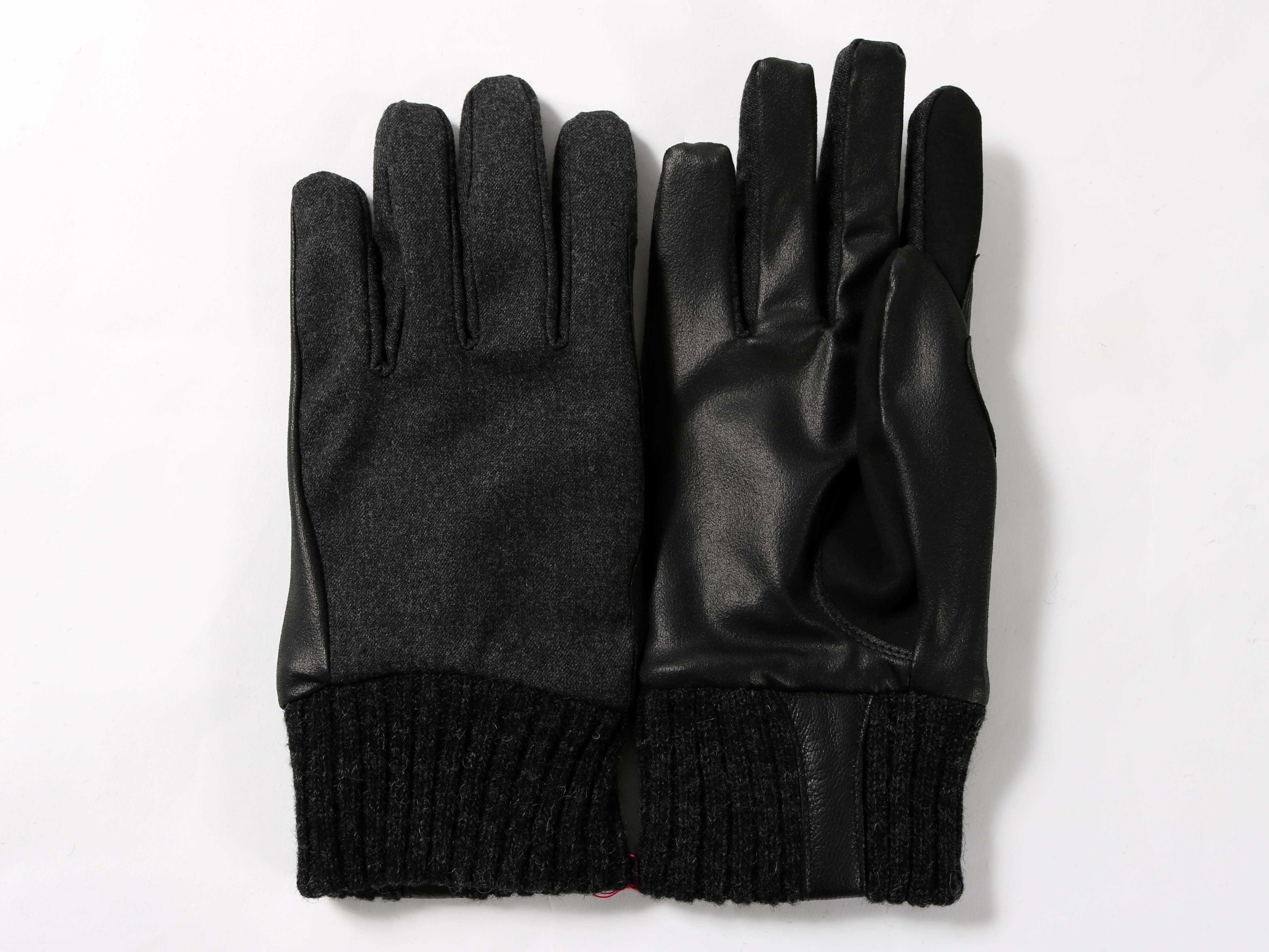 メリノウール使用　メンズグローブ(タッチパネル対応)