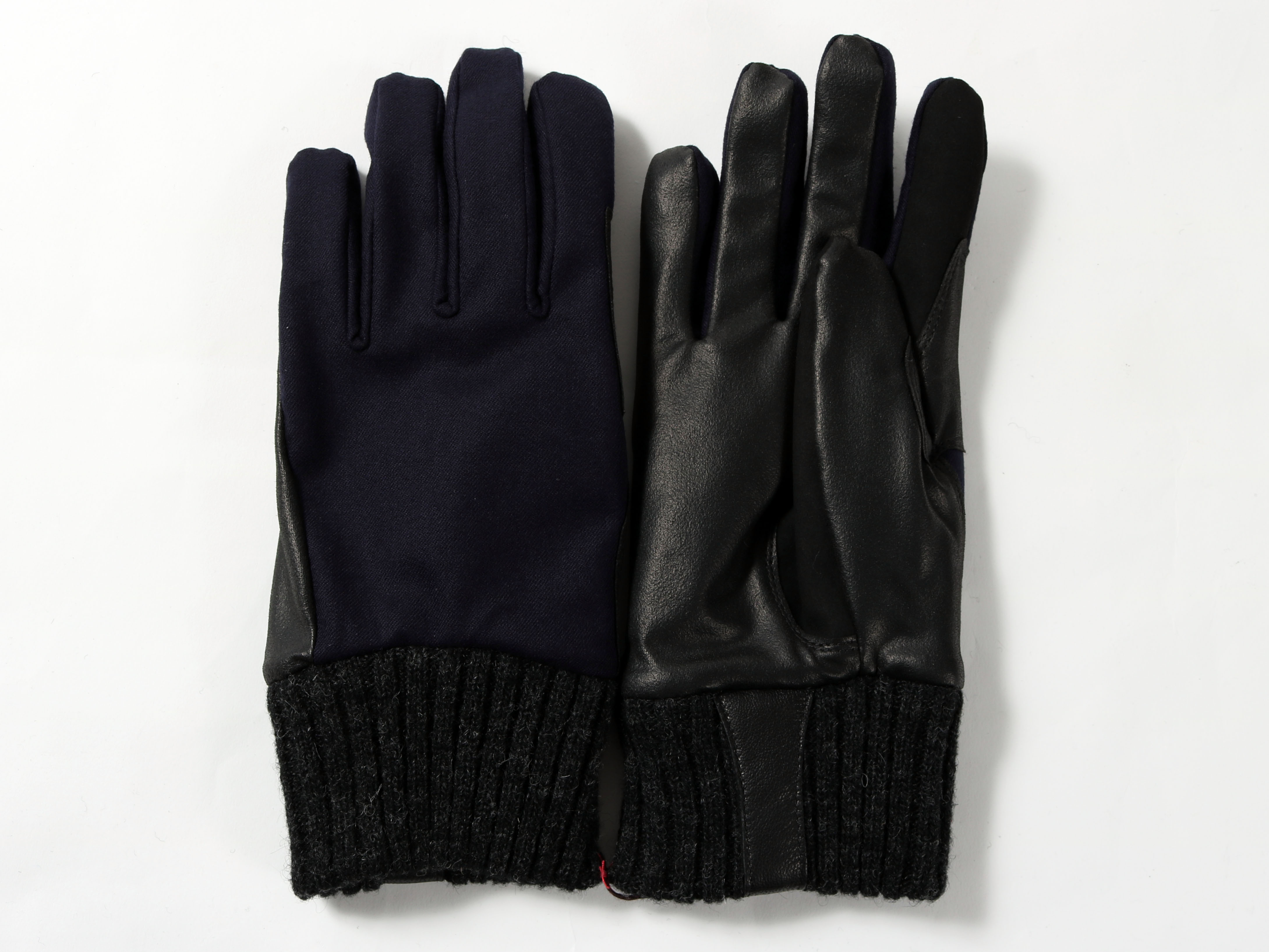 メリノウール使用　メンズグローブ(タッチパネル対応)