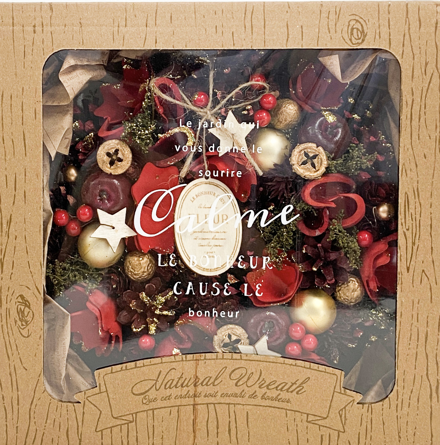 クリスマスリースＭ（ブライトレッド）