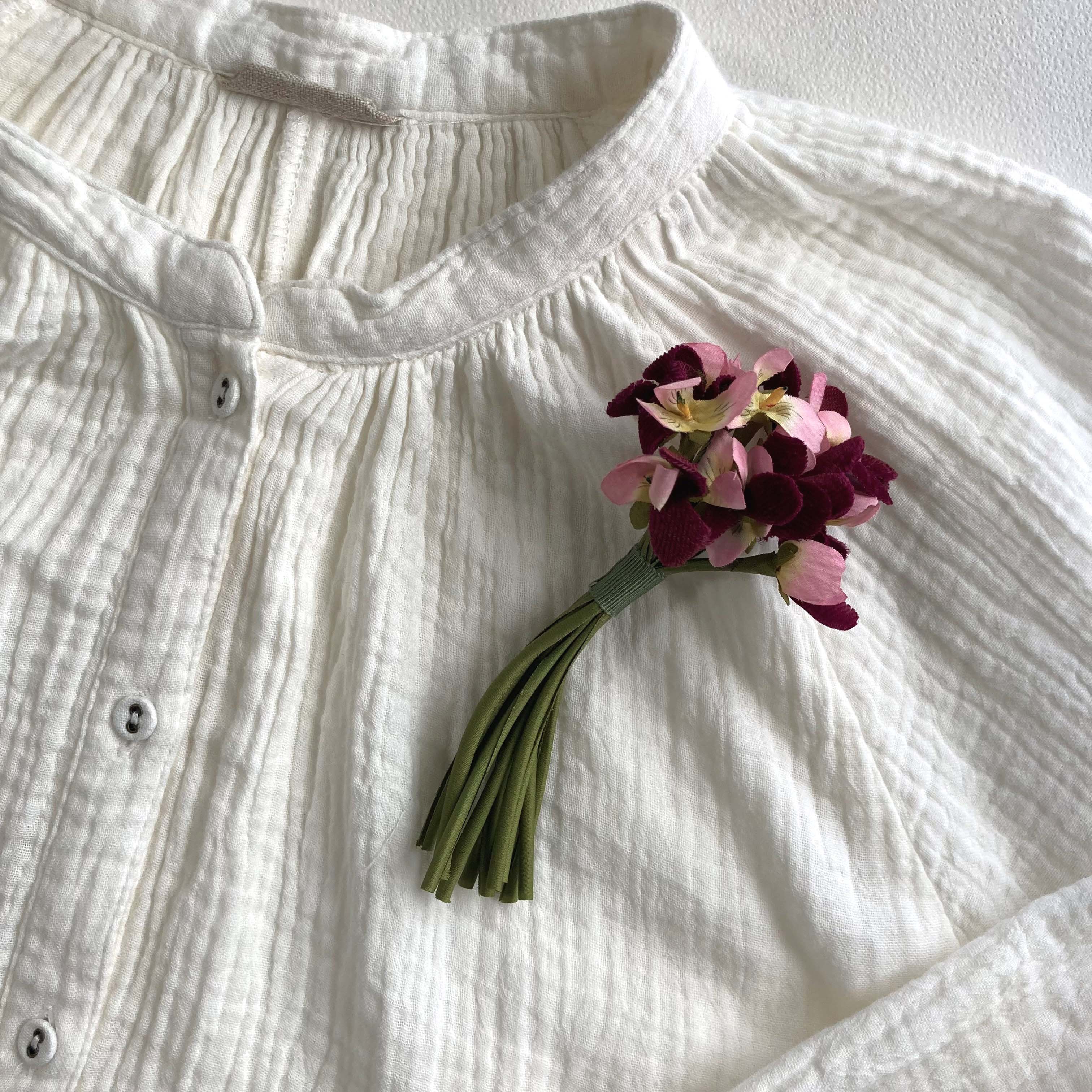 すみれブーケ コサージュ