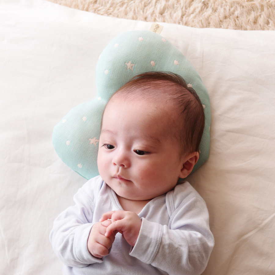 6重ガーゼ ベビー枕 ハート