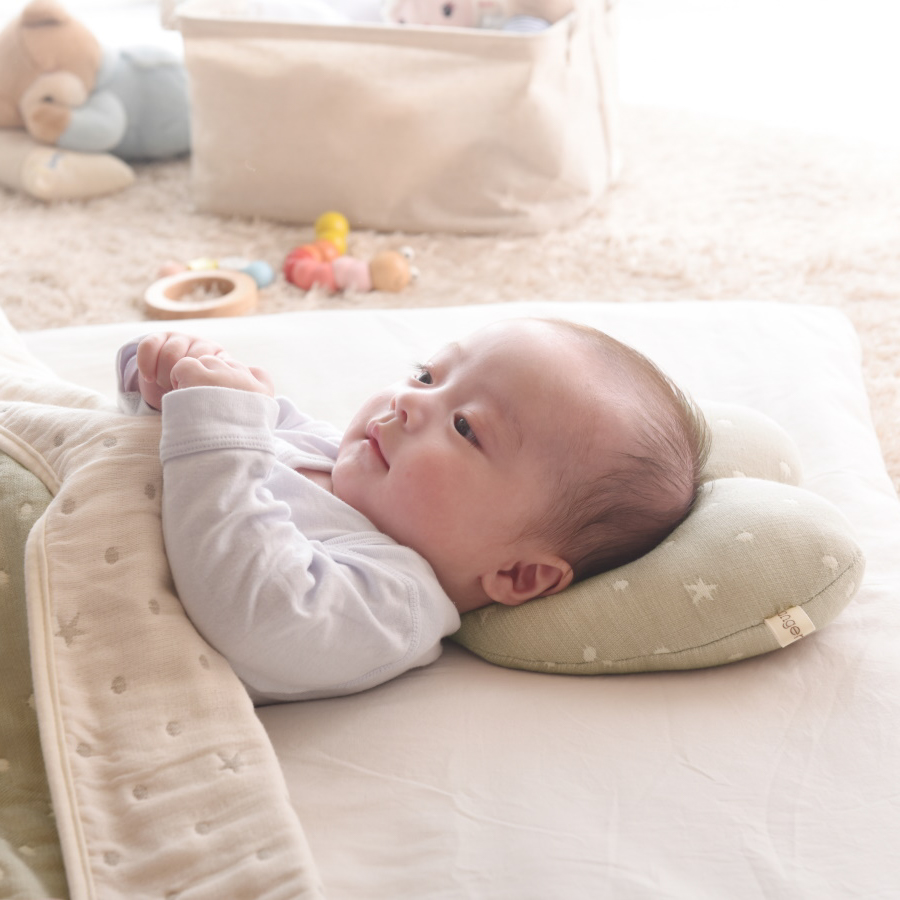 6重ガーゼ ベビー枕 ハート