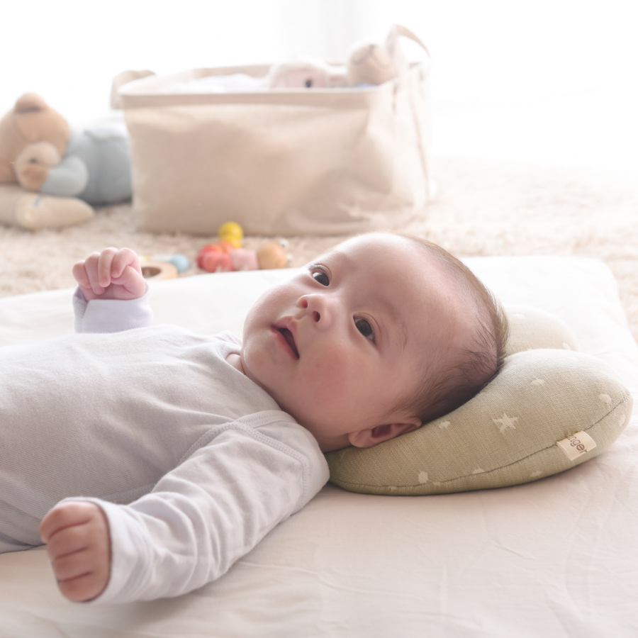 6重ガーゼ ベビー枕 ハート