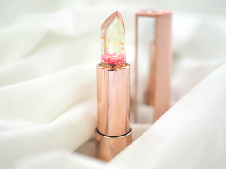 【タンプ限定名入れギフト】誕生石ネックレス & テディベア ＆ kailijumeiリップ 