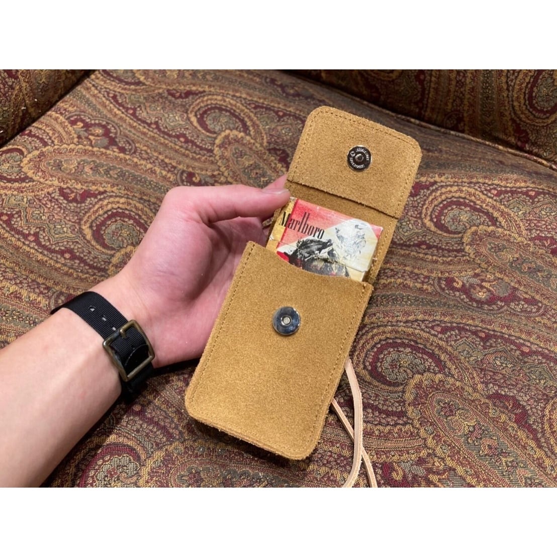 タバコケース プレーン スウェード