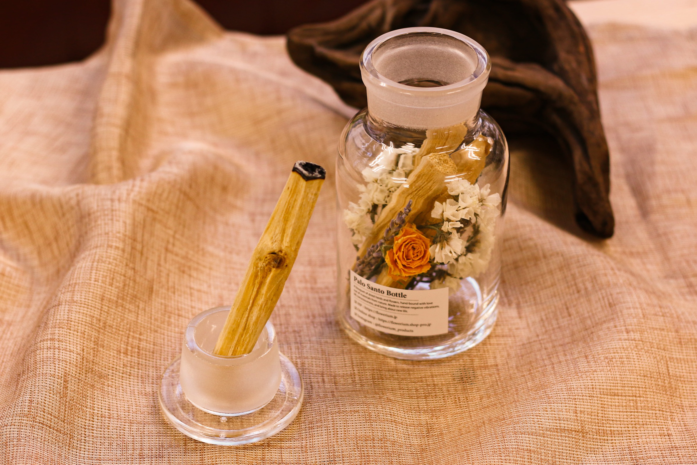 Positive Energy Palo Santo Flower Bottle