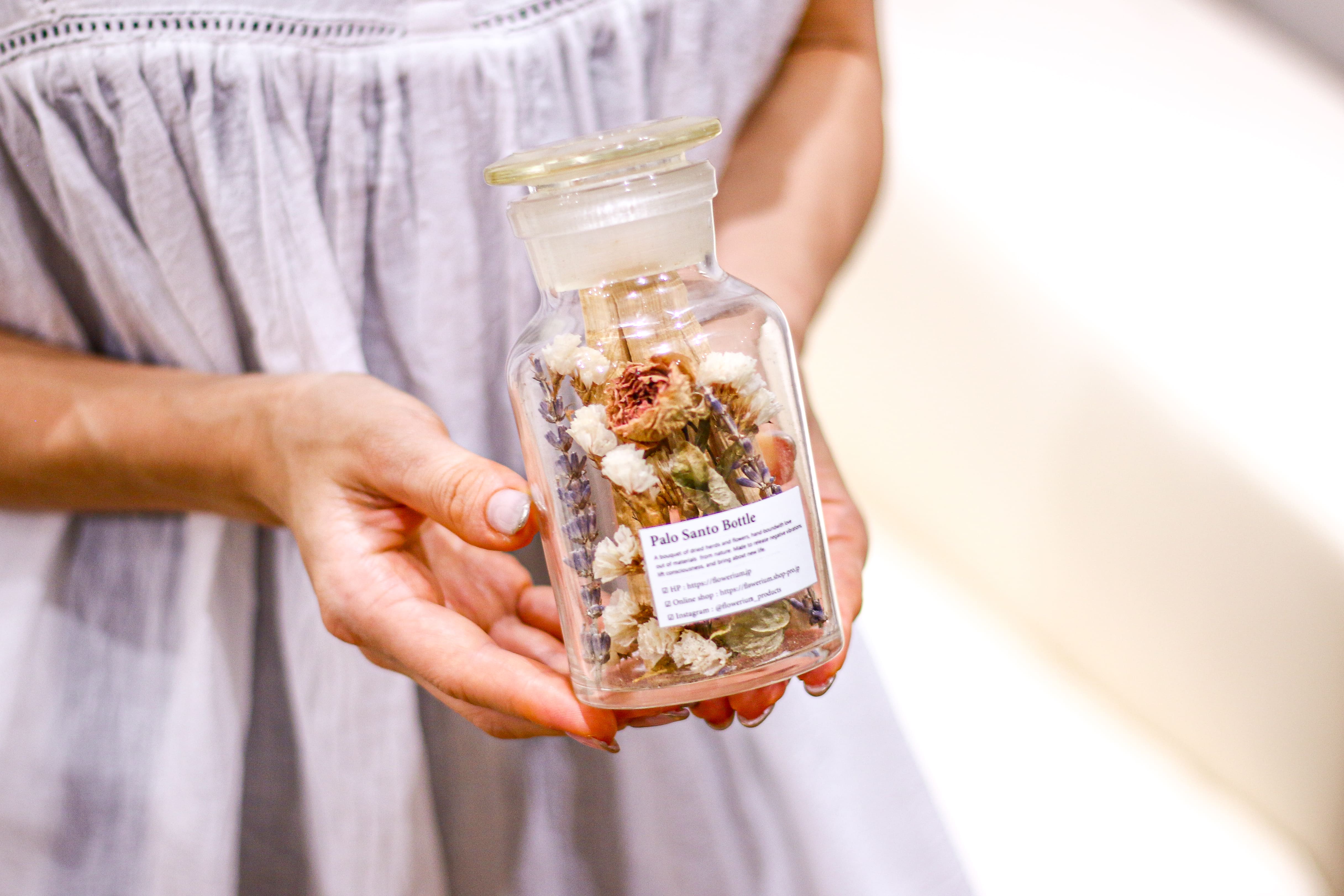 Positive Energy Palo Santo Flower Bottle