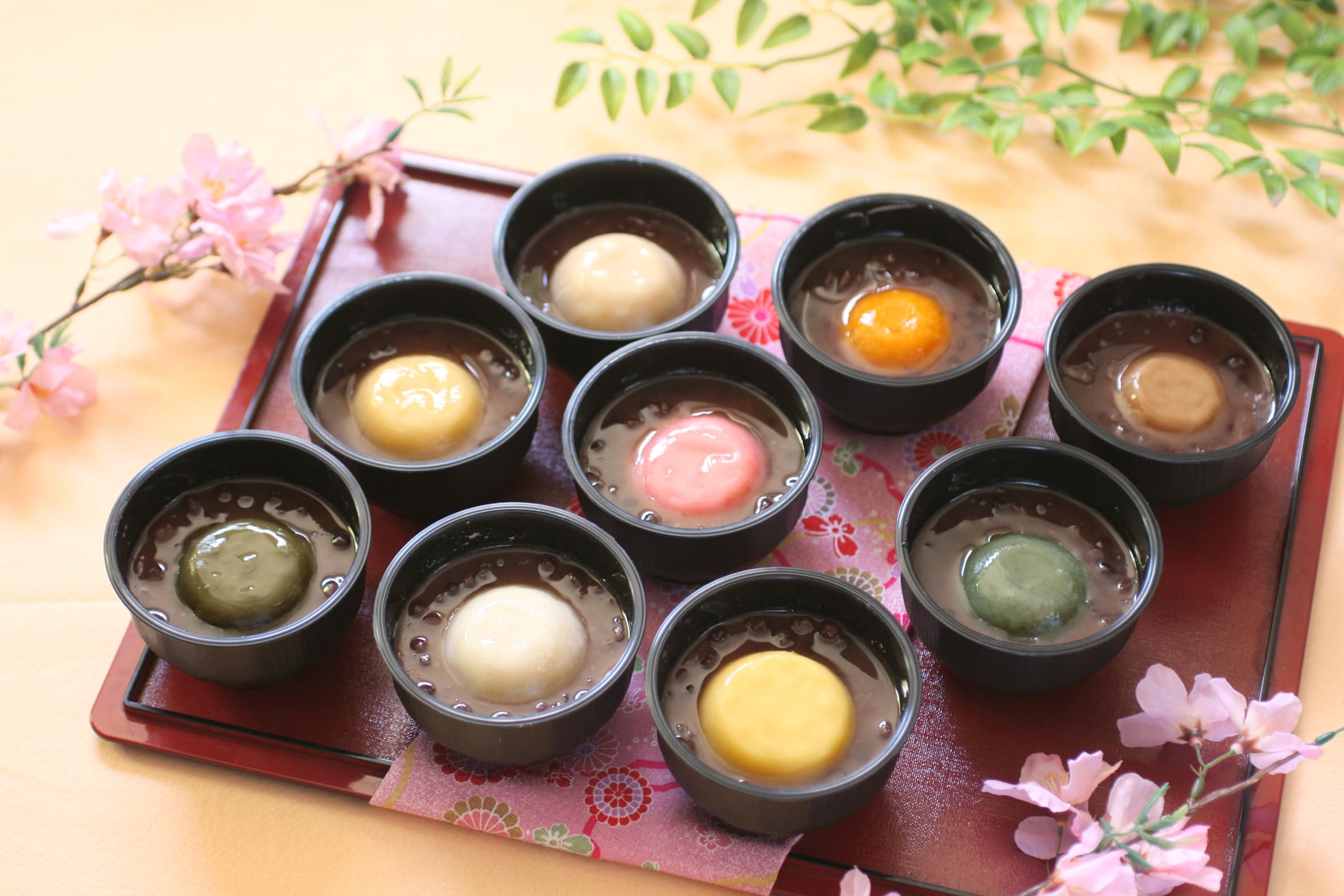 もっちり花餅ぜんざい　9個入り