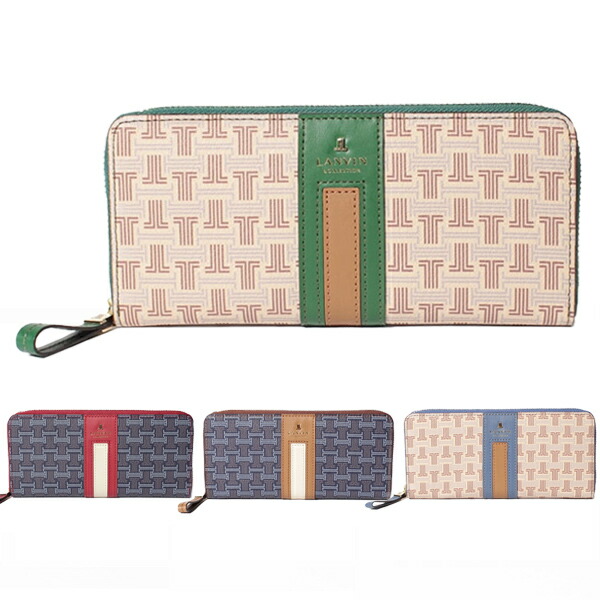 ランバン コレクション LANVIN COLLECTION フェリアパース ラウンドファスナー長財布 lancollectionw02