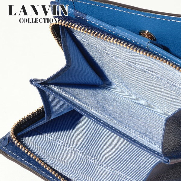 ランバン コレクション LANVIN COLLECTION ヴァルス 二つ折りコンパクト財布 lancollectionw14