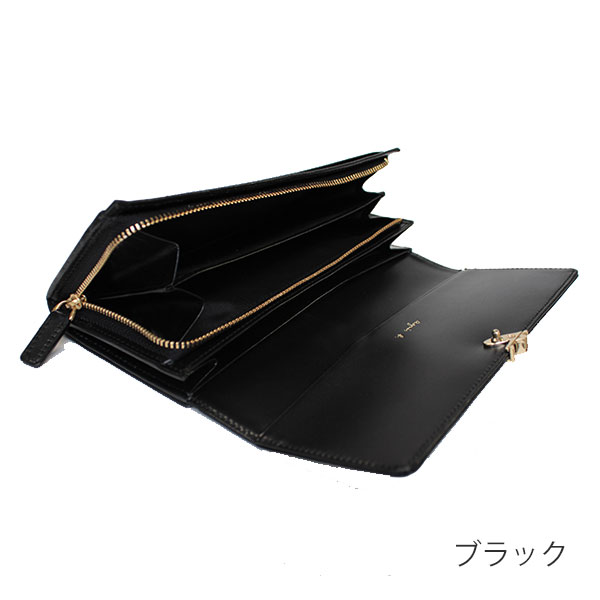 アニエスベー ボヤージュ agnesb.VOYAGE かぶせ長財布 ロゴ agne173