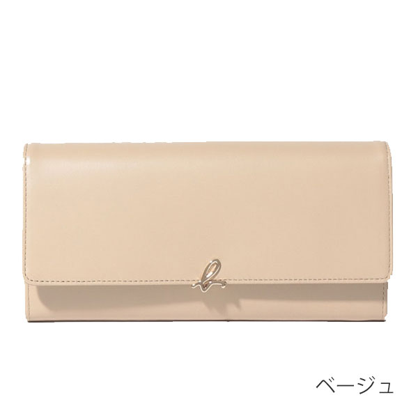アニエスベー ボヤージュ agnesb.VOYAGE かぶせ長財布 ロゴ agne173