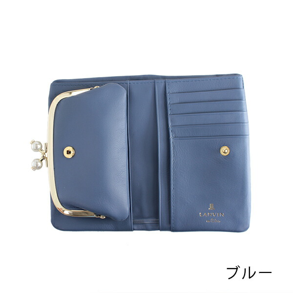 ランバン オンブルー LANVIN en Bleu シャペル 本革折り財布 lan028