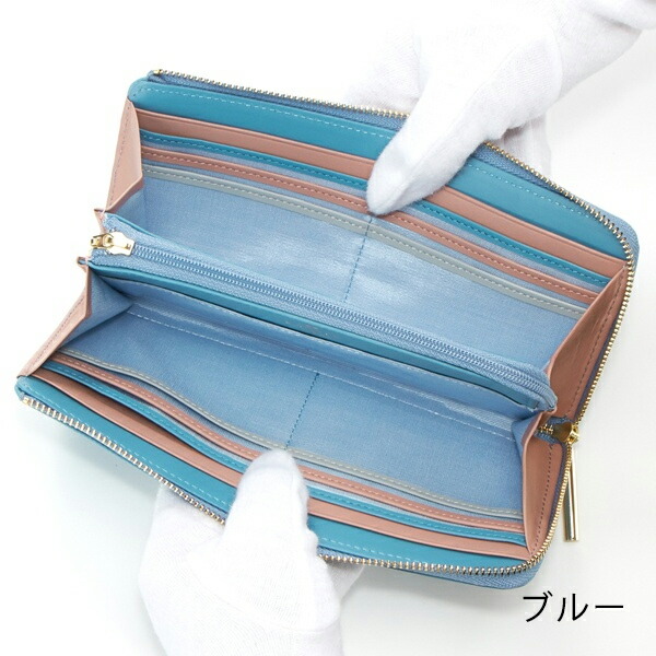 ランバン オンブルー LANVIN en Bleu リュクサンブール Lファスナー本革長財布 lan124