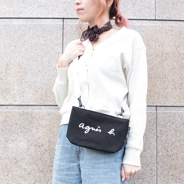 アニエスベー アンファン agnesb.ENFANT ロゴ ショルダーバッグ agne208