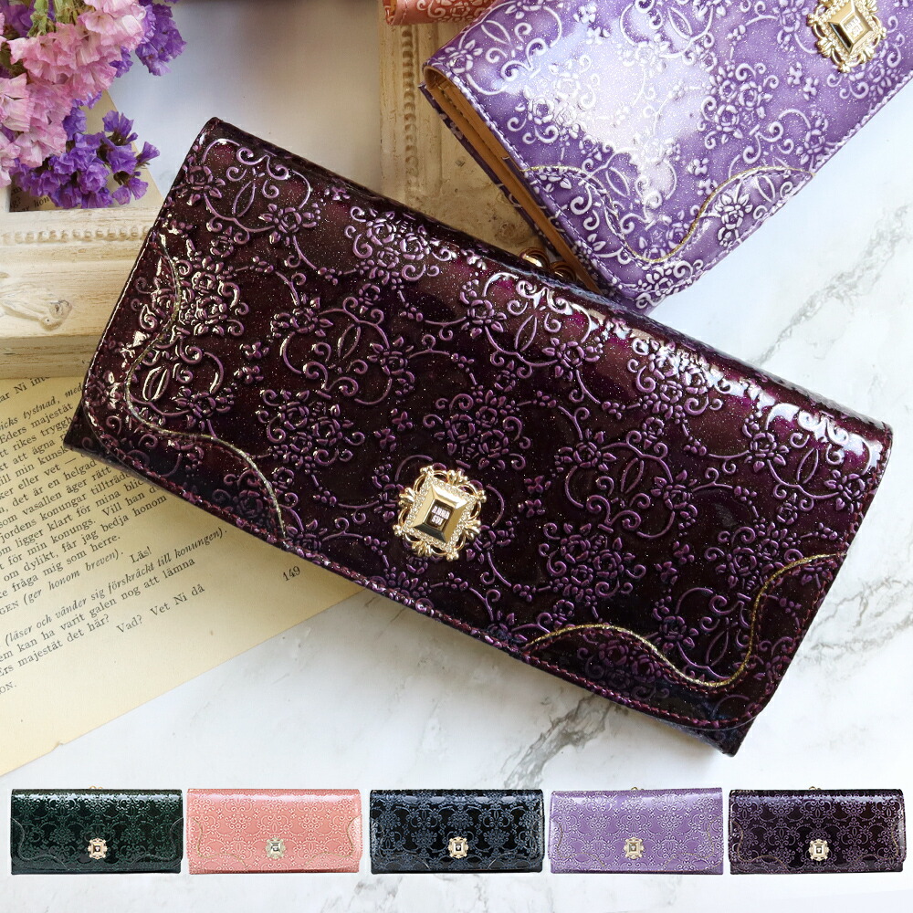 アナスイ ANNA SUI ルーミー エナメル長財布 anna417