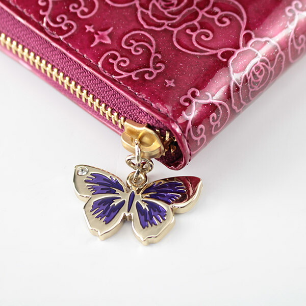 アナスイ ANNA SUI ローズハート ラウンドファスナー長財布 anna683