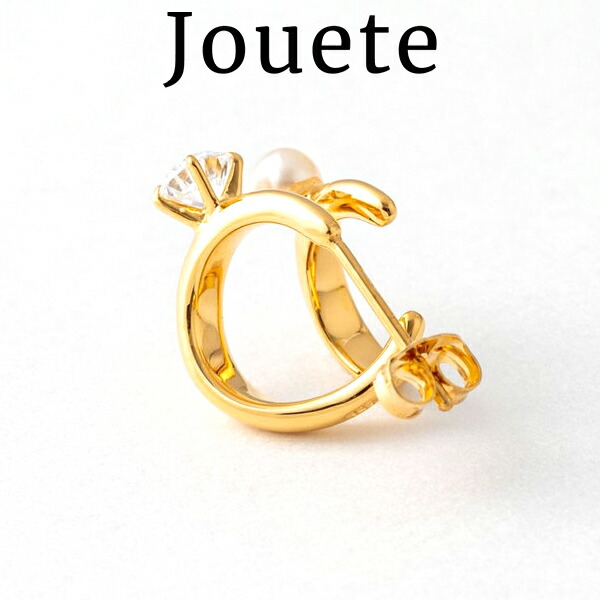 ジュエッテ Jouete ダブルピアス ジルコニア×パール jouete23