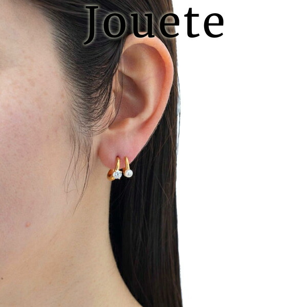ジュエッテ Jouete ダブルピアス ジルコニア×パール jouete23