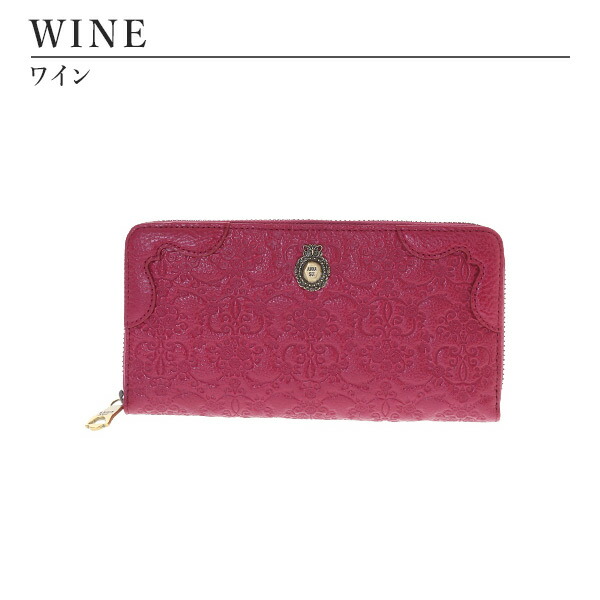 アナスイ ANNA SUI ヴィンテージローズ ラウンドファスナー長財布 anna1111