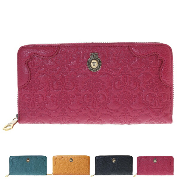 アナスイ ANNA SUI ヴィンテージローズ ラウンドファスナー長財布 anna1111