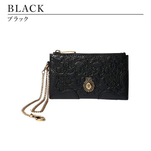 未使用 ANNA SUI ヴィンテージローズ 小銭入れ パスケース 黒 ヴィンテージローズ【新品】アナスイ パスケース 小銭入れ ミニ