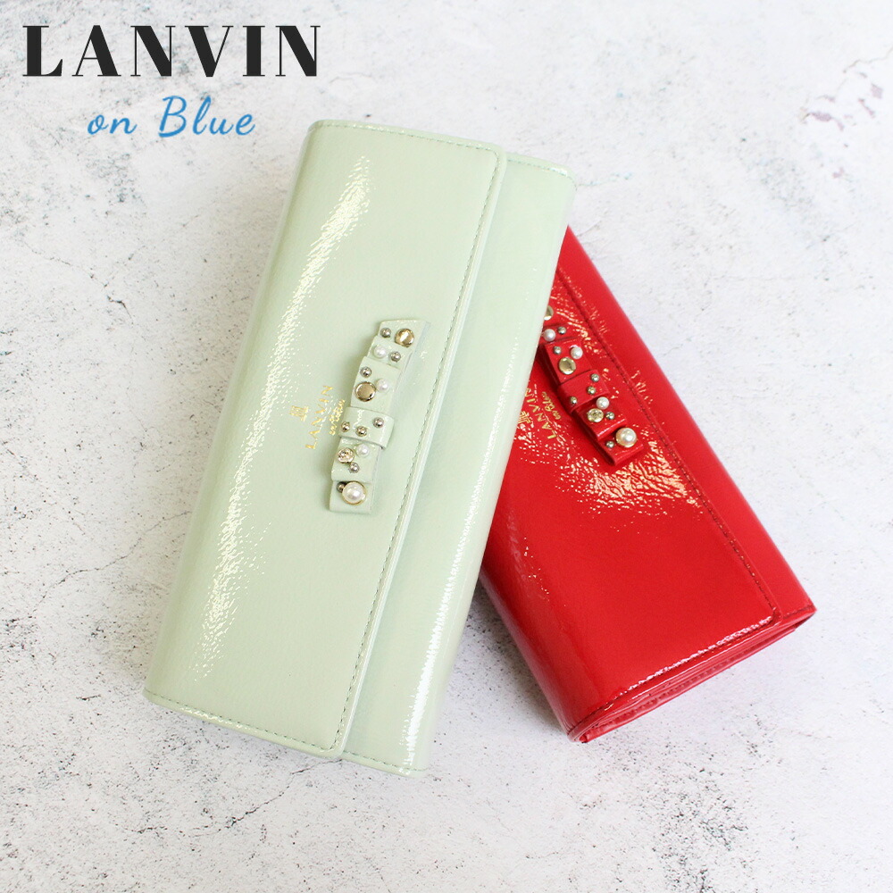ランバンオンブルー LANVIN en Bleu クリヨン 本革フラップ長財布 lan216
