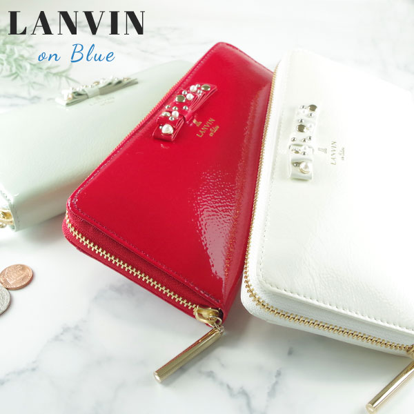 ランバンオンブルー LANVIN en Bleu クリヨン 本革ラウンド長財布 lan215