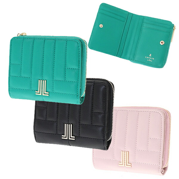 ランバンオンブルー LANVIN en Bleu ベルシー Lファスナー牛革二つ折り財布 lan233