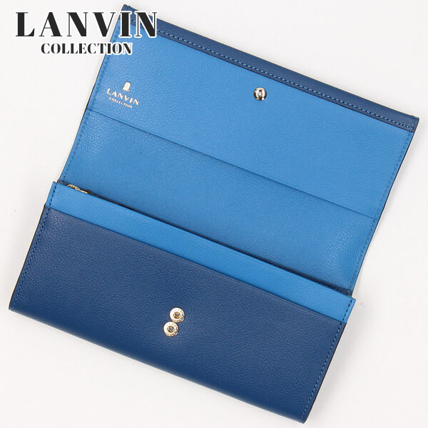 ランバン コレクション LANVIN COLLECTION ヴァルス かぶせ長財布 lancollectionw11