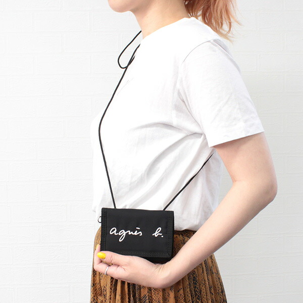アニエスベー アンファン agnesb.ENFANT　コード付き折り財布 agne221