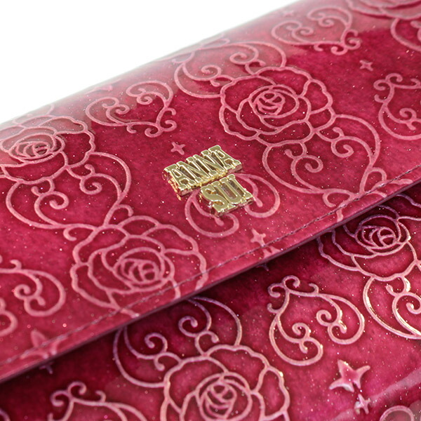 アナスイ ANNA SUI ローズハート かぶせ長財布 anna733