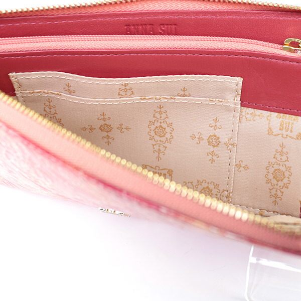 アナスイ ANNA SUI ローズハート L字ファスナー長財布 anna734