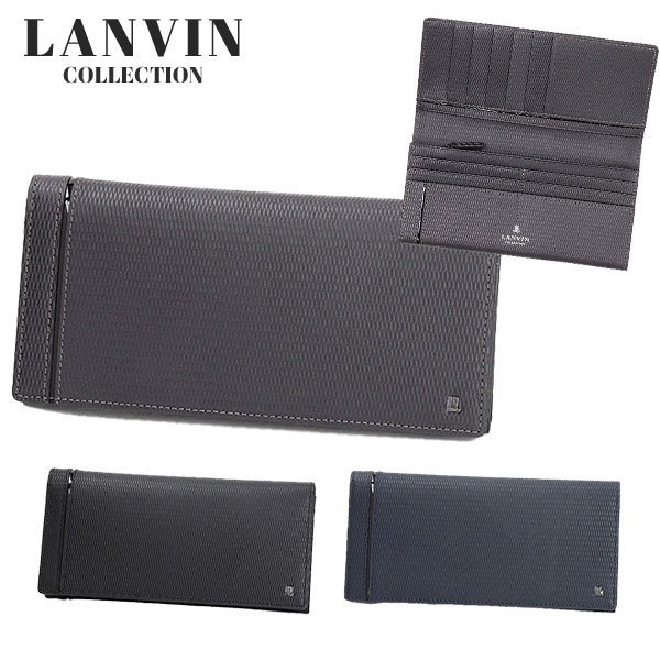 ランバン コレクション LANVIN COLLECTION レザーコンビネーション 牛革かぶせ長財布 lancollection14