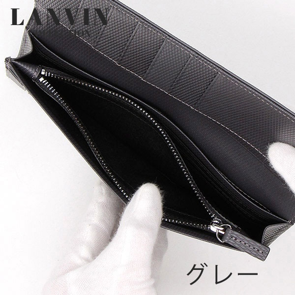 ランバン コレクション LANVIN COLLECTION レザーコンビネーション 牛革かぶせ長財布 lancollection14
