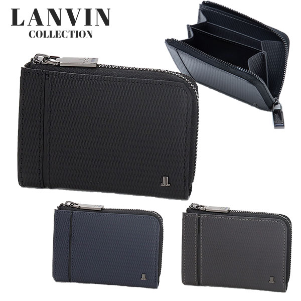 ランバン コレクション LANVIN COLLECTION レザーコンビネーション L字ファスナーコインケース lancollection18