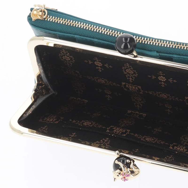 アナスイ ANNA SUI プレイングキャット がま口長財布 anna980