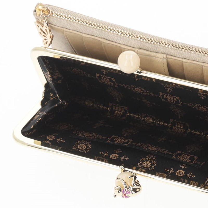アナスイ ANNA SUI プレイングキャット がま口長財布 anna980