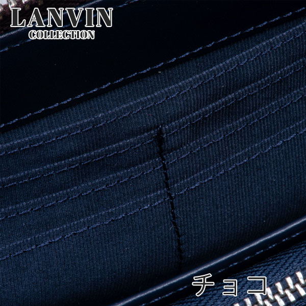 ランバン コレクション LANVIN COLLECTION  ラウンドファスナー長財布 lancollection22