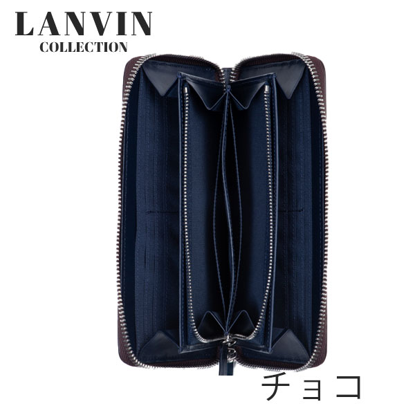 ランバン コレクション LANVIN COLLECTION  ラウンドファスナー長財布 lancollection22