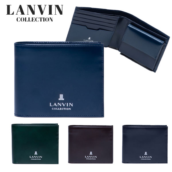 ランバン コレクション LANVIN COLLECTION メタルロゴ 二つ折り財布 lancollection23