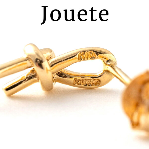 ジュエッテ Jouete リボンピアス イエローゴールド jouete17