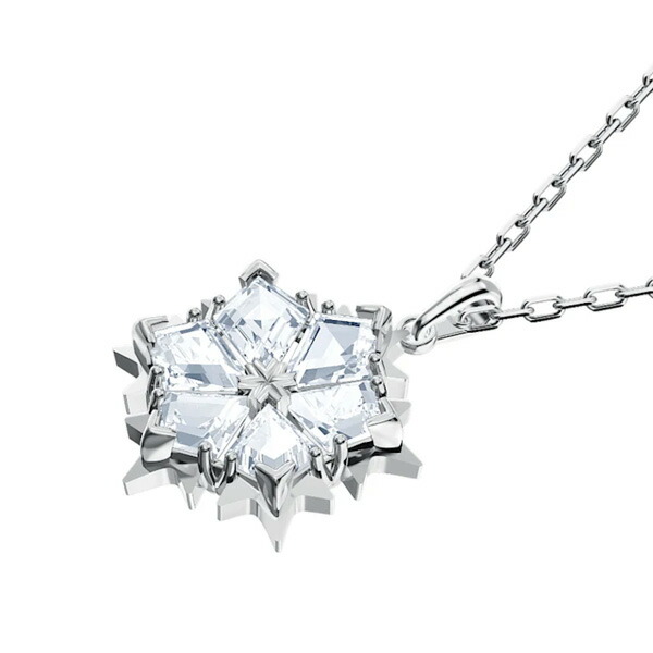 スワロフスキー SWAROVSKI マジックペンダントネックレス スノーフレーク swaro37