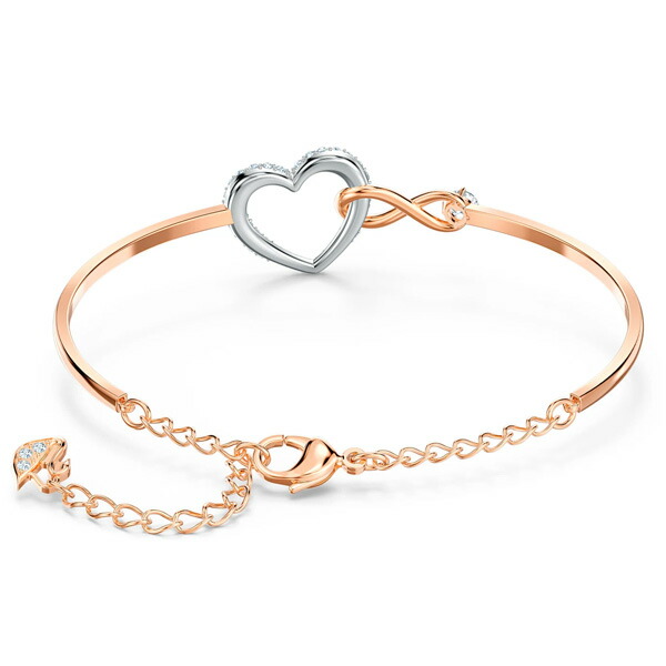 スワロフスキー SWAROVSKI インフィニティハートバングルブレスレット swaro40