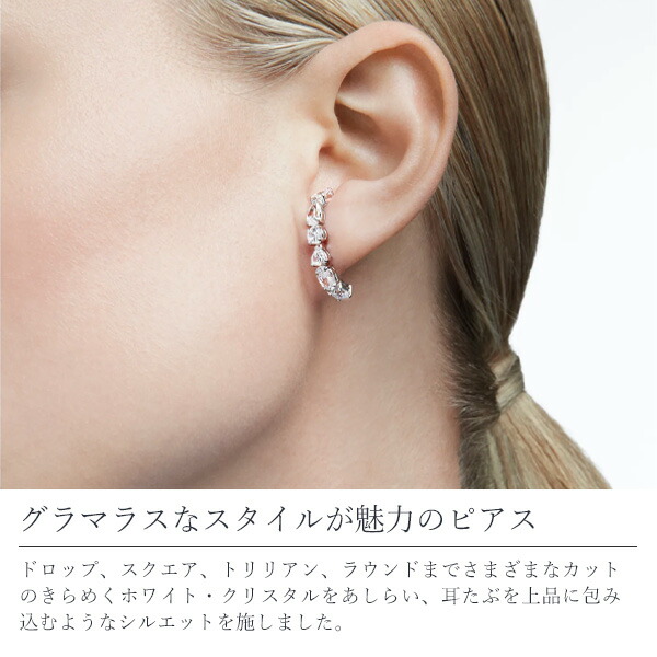 スワロフスキー SWAROVSKI Tennis Deluxe ピアス swaro68