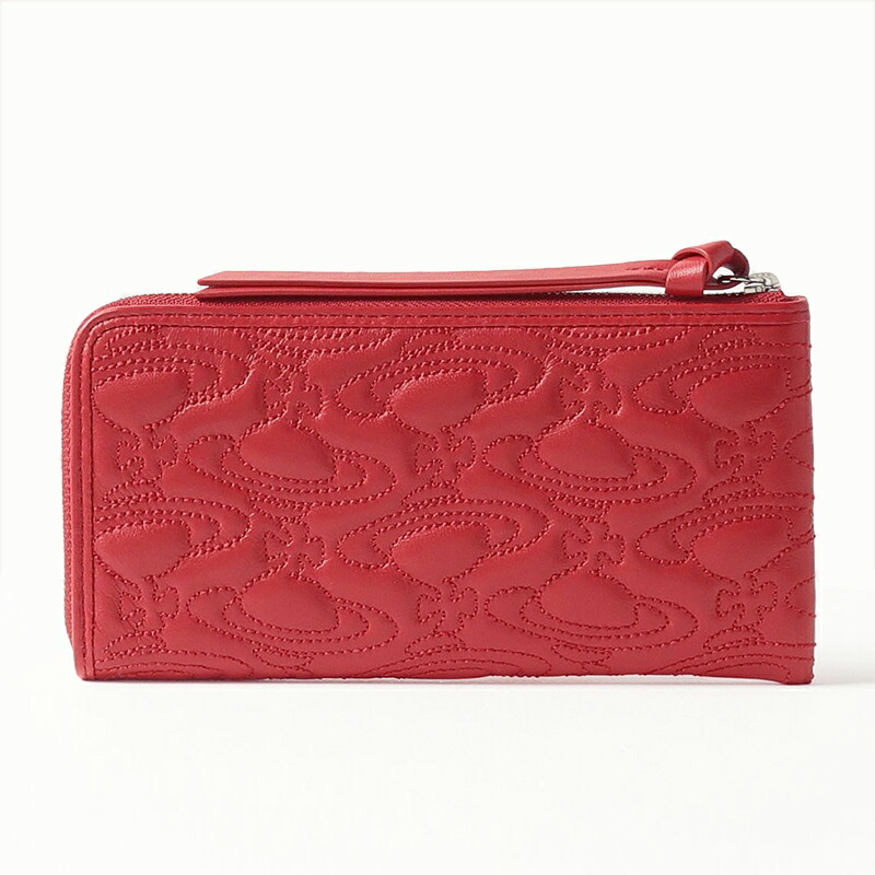 ヴィヴィアンウエストウッド Vivienne Westwood キルティング WATER ORB L字ファスナー長財布 vivil05