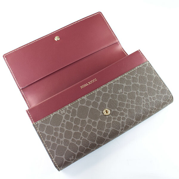ニナリッチ NINA RICCI カラーヌーボー かぶせ長財布 ninari02
